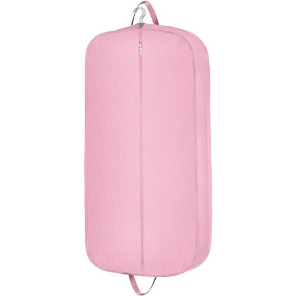 Heavy Duty Waterproof Garment Bag Travel Suit Tuxedo Coat Dress Foldable Pink